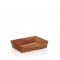Preview: Geschenkkorb "Holz Timber" mini, 22x14x5,5cm, Holzdekor