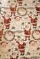 Preview: Geschenkpapier Weihnachtsmotive Santa menthol 70cmx2m