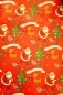Preview: Geschenkpapier Weihnachtsmotive Santa rot Weihnachtsbaum 70cmx2m