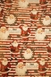 Preview: Geschenkpapier Weihnachtsmotive Santa rot gestreift 70cmx2m