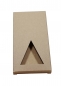 Preview: Faltschachtel mit Sichtfenster für Tafel-Schokolade 100g natur/Kraftkarton matt