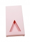Preview: Faltschachtel mit Sichtfenster für Tafel-Schokolade 100g rosa-matt