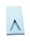 Preview: Faltschachtel mit Sichtfenster für Tafel-Schokolade 100g hellblau-matt
