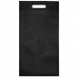 Preview: Flaschentragetasche schwarz 2er aus Vlies (non woven) mit Fächern