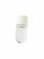 Preview: Mini-Gewindefläschchen klarglas 1 ml mit Kunststoff-Sicherheitskappe weiss