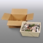 Preview: Geschenkkorb "Wood" klein, Holzmortiv matt, Karton