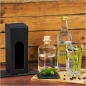 Preview: Flaschenkarton 1er schwarz mit Sichtfenster für Gin/Spirituosenflaschen schwer