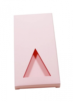 Faltschachtel mit Sichtfenster für Tafel-Schokolade 100g rosa-matt