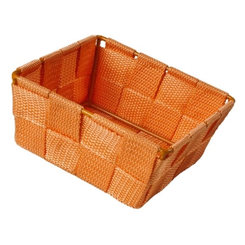 Korb quadr. Kunststoffband orange, 6668/O