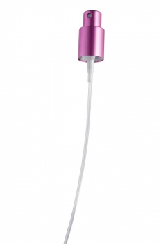 Aluminium-Spray-Zerstäuberpumpe 18/415, rosa matt inkl. Verschlusskappe rosa matt