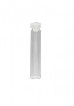 Rollrandflasche 2g komplett mit Verschlussstöpsel natur, 100Stk.