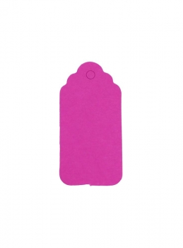 Anhängeschildchen Schild rechteckig pink, Pack à 25Stk. (2 Farnuancen, nicht wählbar) solange Vorrat!