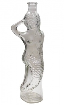 Flasche Meerjungfrau 500ml, Mündung 18mm  Lieferung ohne Verschluss, bei Bedarf bitte separat bestellen!