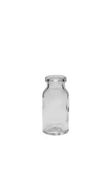 Muster-/Serumflasche klein 10ml weiss, Mündung 12.6mm  Lieferung ohne Verschluss, bei Bedarf bitte separat bestellen.