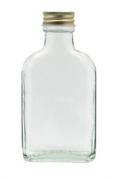 Taschenflasche 100ml weiss Mündung PP28  Lieferung ohne Verschluss, bei Bedarf bitte separat bestellen!