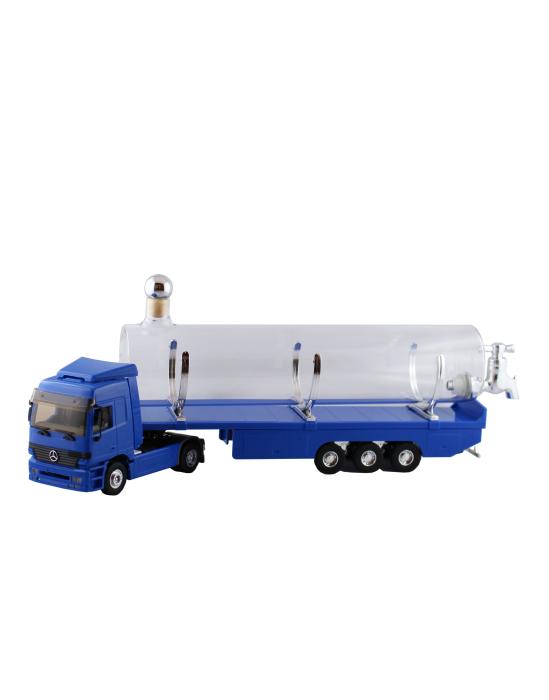 LKW mit Glastank-Auflieger in blau 