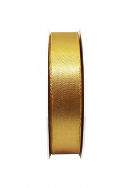 Satinband gold dunkel 25mm breit, 25m