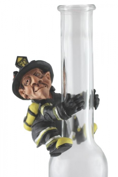 Flaschenaufsatz Feuerwehrmann, 2 Modelle (nicht wählbar!) 8x6,5cm