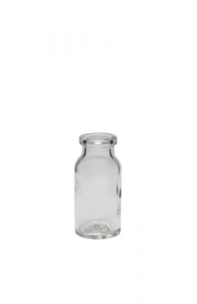 Muster-/Serumflasche klein 10ml weiss, Mündung 12.6mm  Lieferung ohne Verschluss, bei Bedarf bitte separat bestellen.