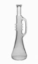 Trompeten-Flasche weiss 500ml, Mündung 18mm  Lieferung ohne Verschluss, bei Bedarf bitte separat bestellen!